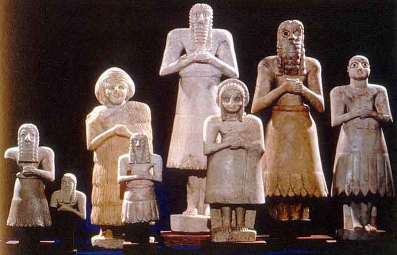 Mesopotamian Temple Votive Statues