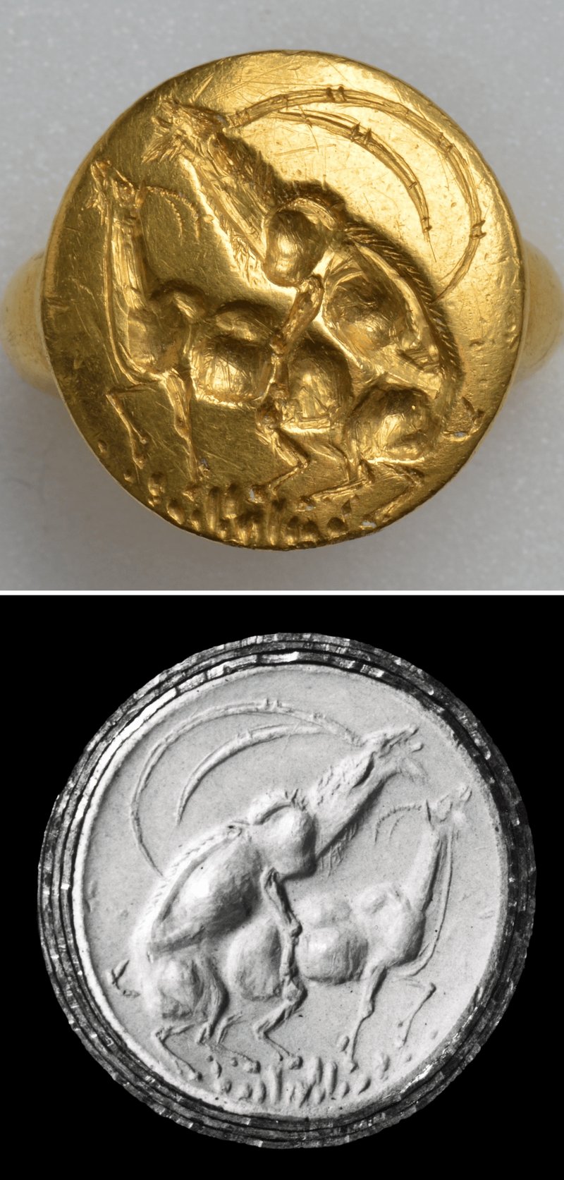 Minoan Gold Signet Rings