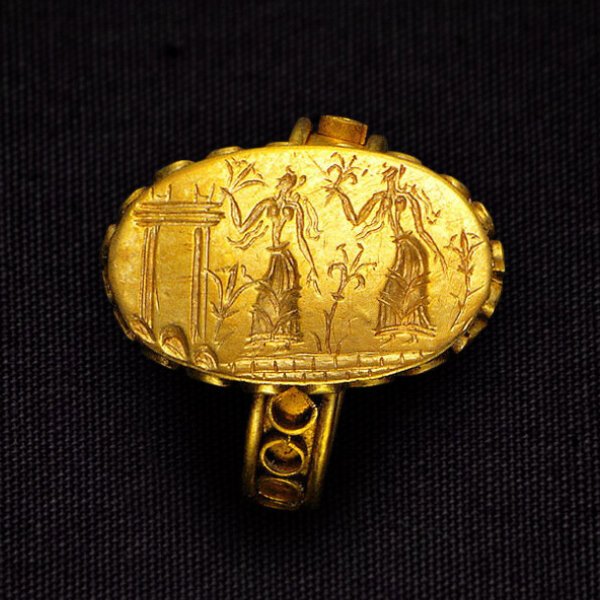 Minoan Gold Signet Rings