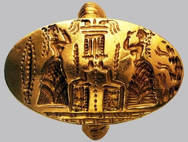 Minoan Gold Signet Rings