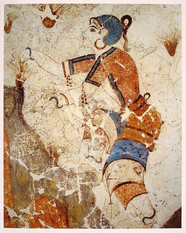 Minoan Marine Fresco From Akrotiri