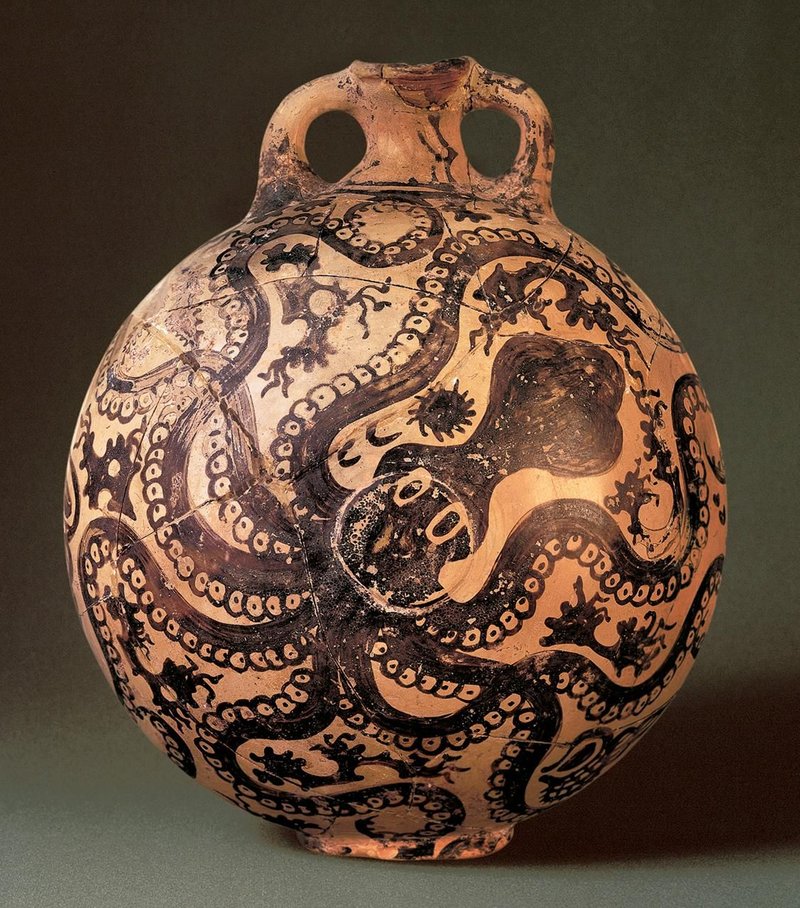 Minoan Octopus Jar Pottery