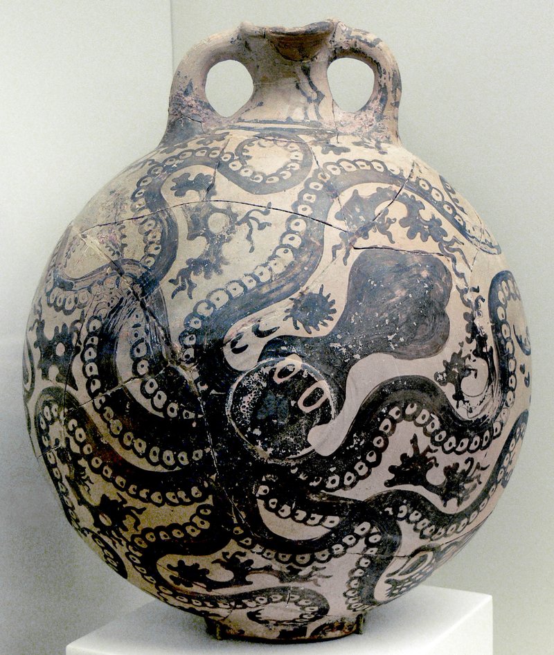Minoan Octopus Jar Pottery