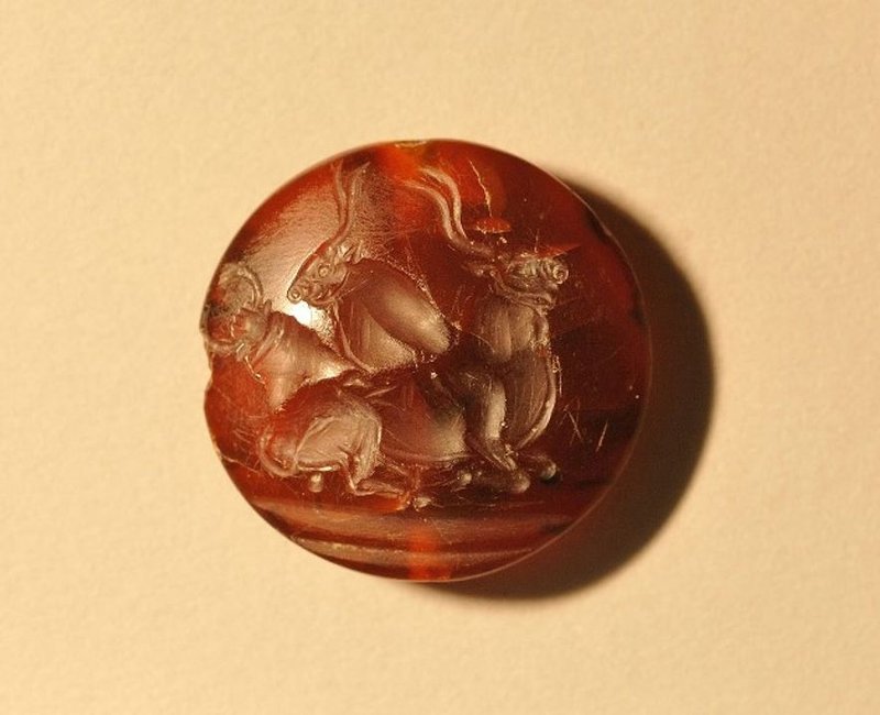 Minoan Seal Stones With Bull Motifs
