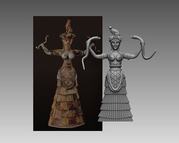Minoan Snake Goddess Figurines