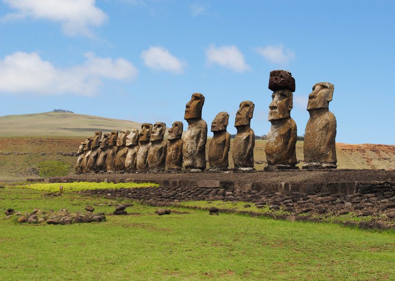 Moai Statues On Easter Island