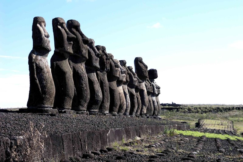 Moai Statues On Easter Island