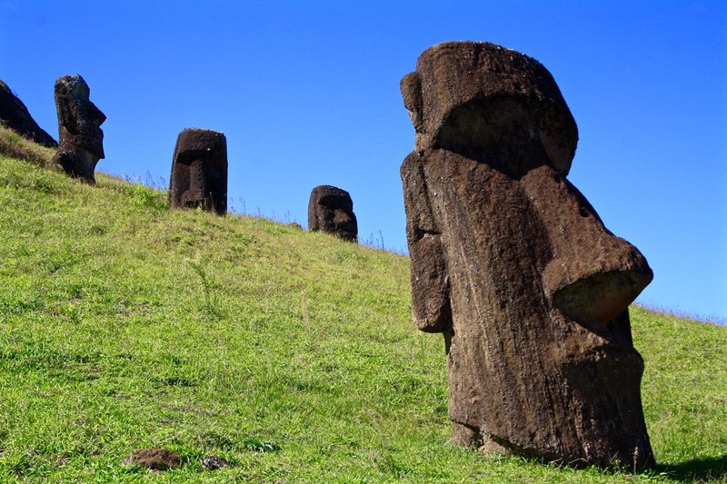 Moai Statues On Easter Island