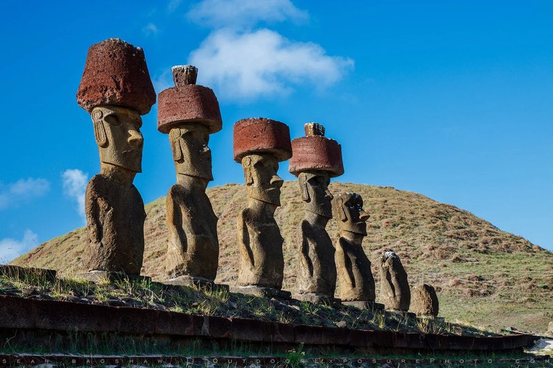 Moai Statues On Easter Island
