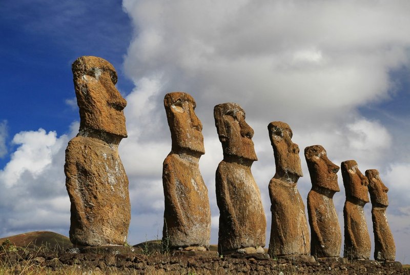 Moai Statues On Easter Island