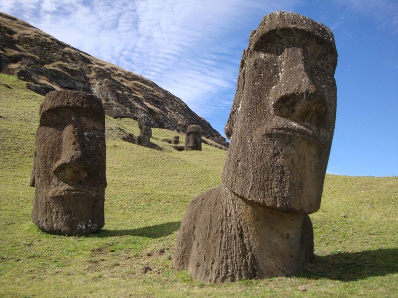 Moai Statues On Easter Island