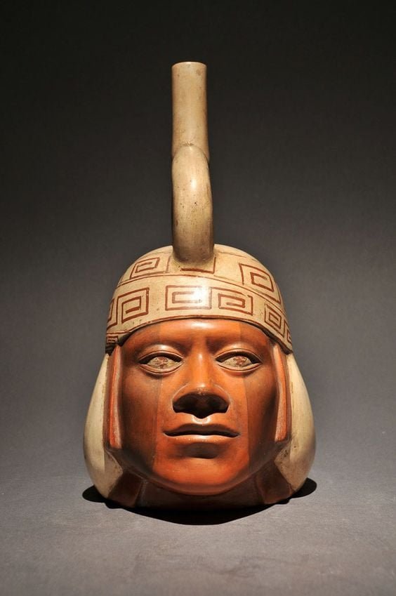Moche Portrait Vessels From Peru