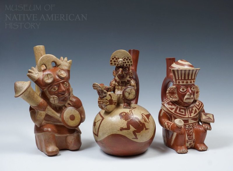 Moche Warrior Pottery Figures