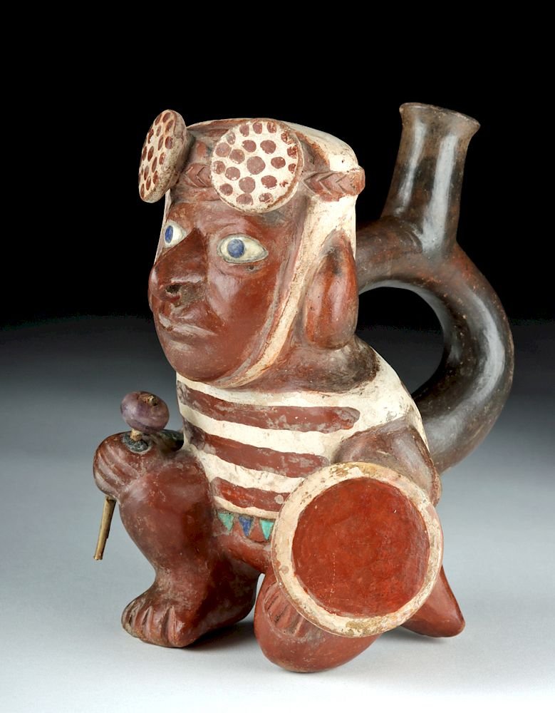 Moche Warrior Pottery Figures
