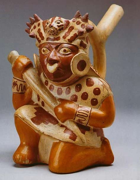 Moche Warrior Pottery Figures
