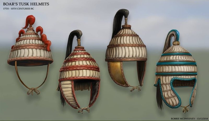 Mycenaean Boar Tusk Helmets