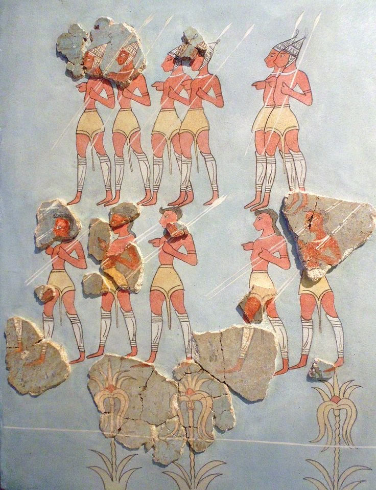 Mycenaean Fresco Of Griffins