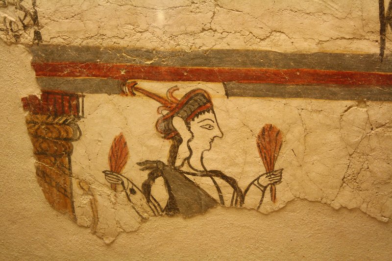Mycenaean Fresco Of Griffins