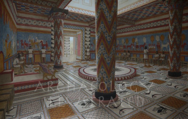 Mycenaean Palace Megaron Ruins