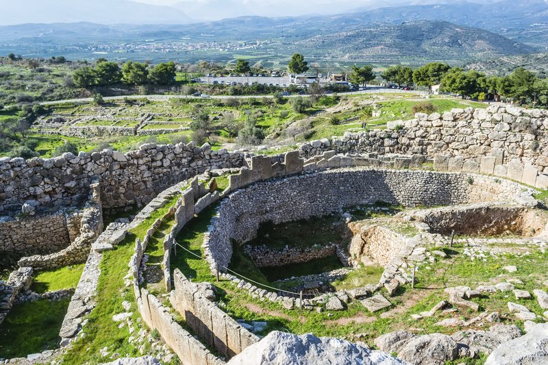 Mycenaean Palace Megaron Ruins