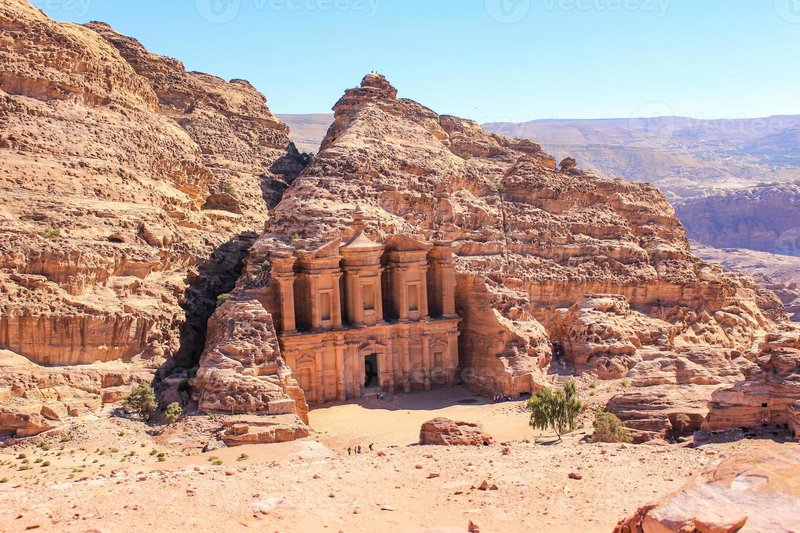 Nabataean Carved Stairways In Petra