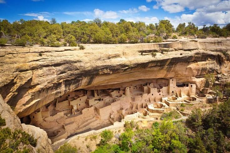 Native American Cliff Dwellings In Mesa Verde