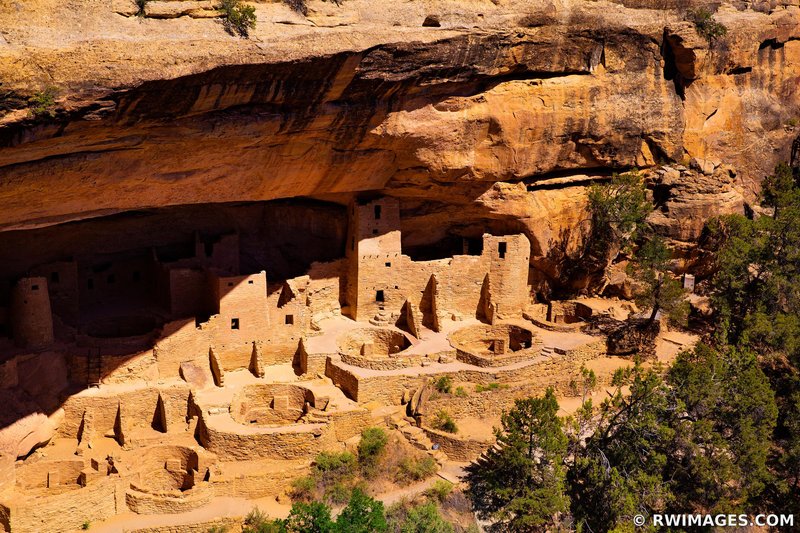 Native American Cliff Dwellings In Mesa Verde