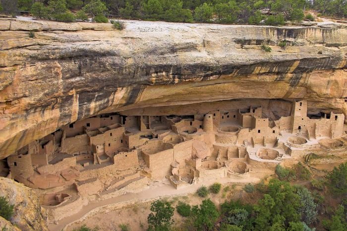 Native American Cliff Dwellings In Mesa Verde