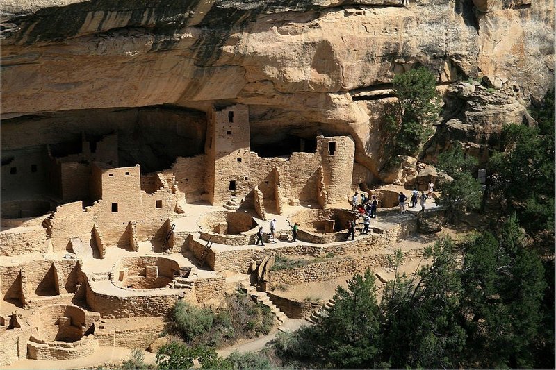 Native American Cliff Dwellings In Mesa Verde