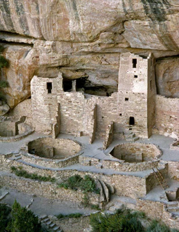 Native American Cliff Dwellings In Mesa Verde