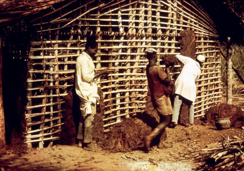 Neolithic Wattle And Daub House Reconstruction