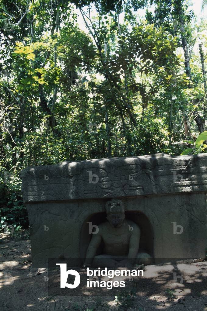 Olmec Altar With Jaguar Motif