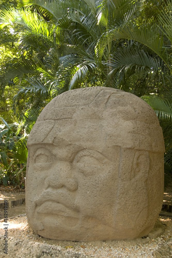 Olmec Colossal Head Carvings