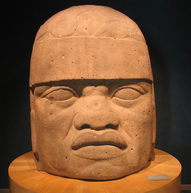 Olmec Colossal Head Carvings