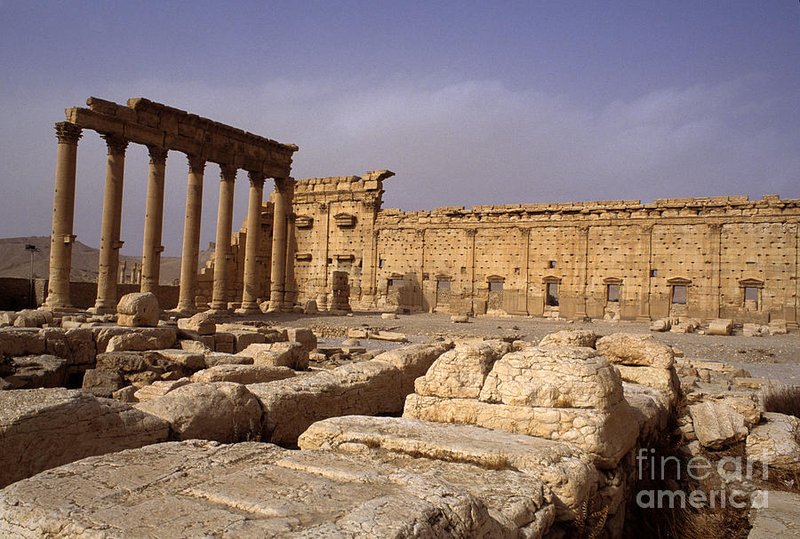 Palmyra Temple Ruins In Syria