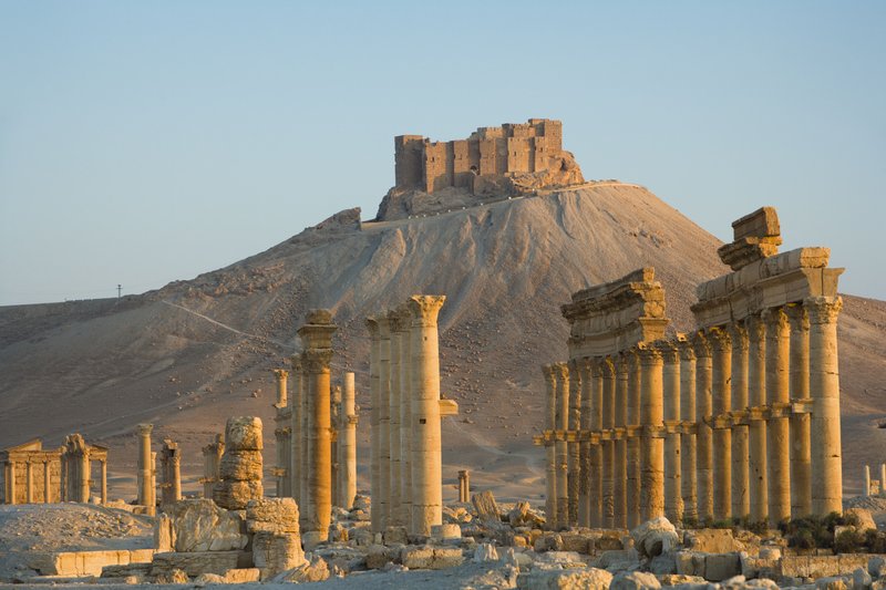 Palmyra Temple Ruins In Syria