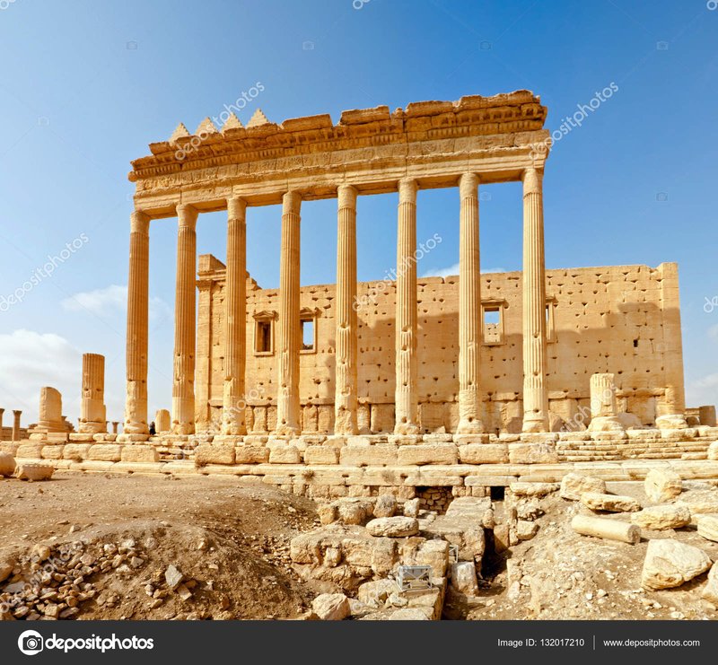 Palmyra Temple Ruins In Syria