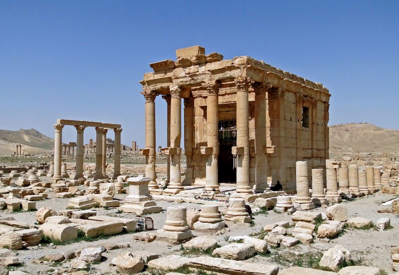 Palmyra Temple Ruins In Syria