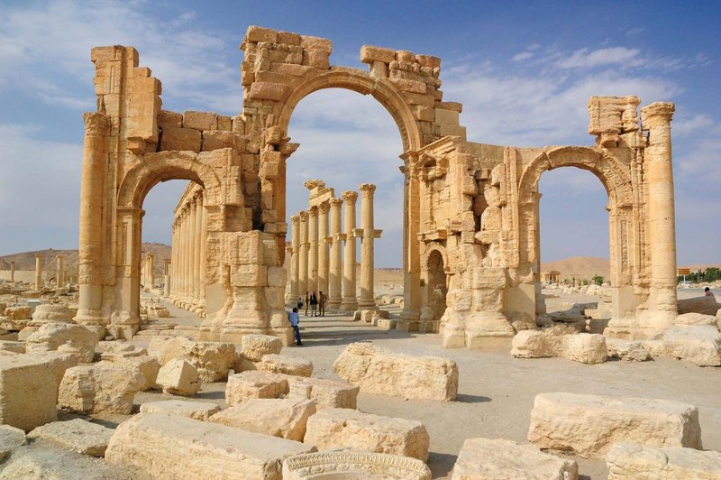 Palmyra Temple Ruins In Syria