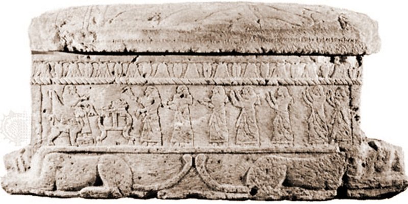 Phoenician Stone Sarcophagus Carvings