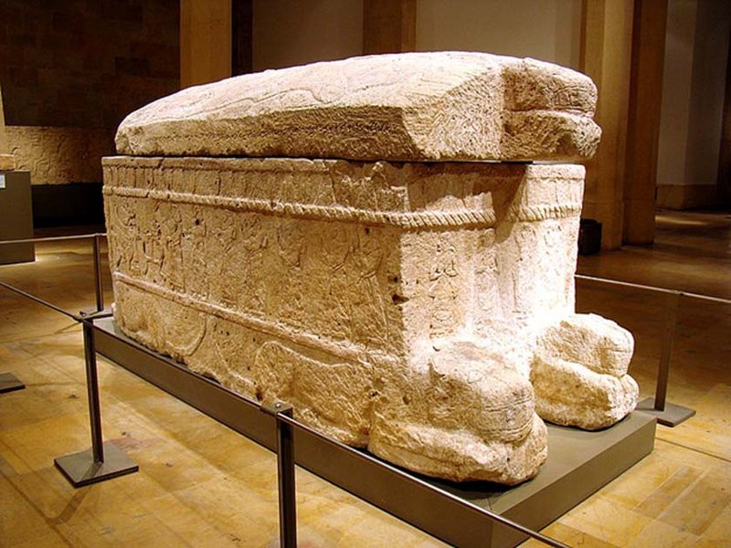 Phoenician Stone Sarcophagus Carvings