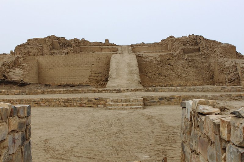 Pre-Columbian Adobe Temples In Pachacamac