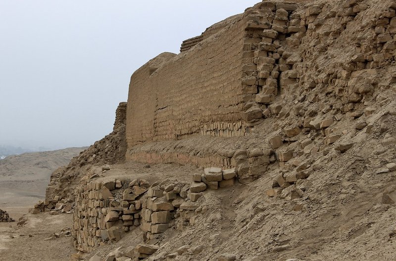 Pre-Columbian Adobe Temples In Pachacamac