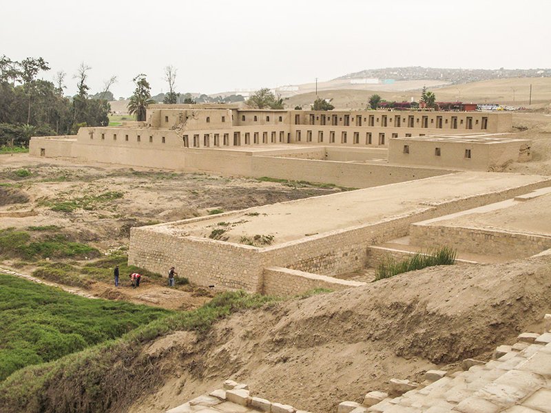 Pre-Columbian Adobe Temples In Pachacamac