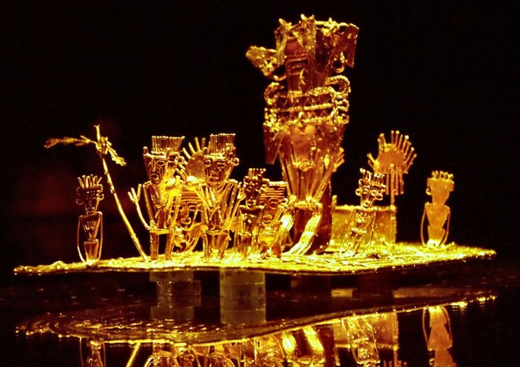 Pre-Columbian Muisca Raft In Gold