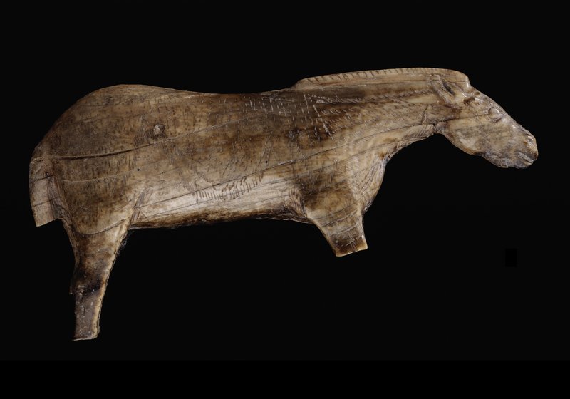 Prehistoric Antler Carving From Magdalenian Culture