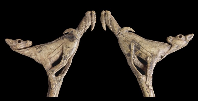 Prehistoric Antler Carving From Magdalenian Culture