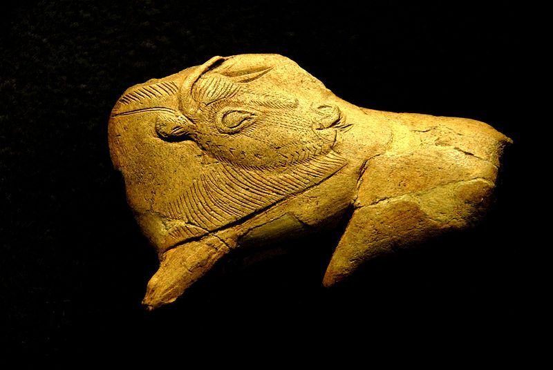 Prehistoric Antler Carving From Magdalenian Culture