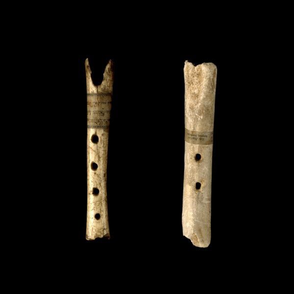 Prehistoric Bone Flute Artifacts