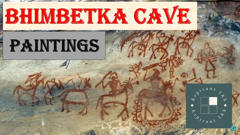 Prehistoric Cave Art At Bhimbetka